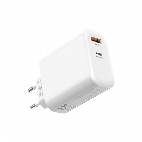 S-LINK SL-EC69, 65W USB-C +USB-A Şarj Cihazı. Telefon, Tablet, Notebook için uyumludur, Beyaz Resim-2