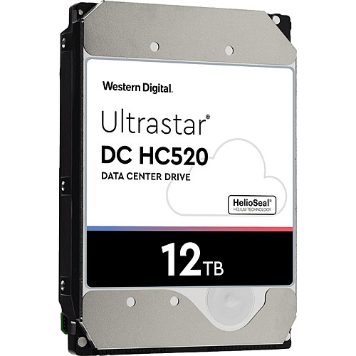 WD ULTRASTAR, HUH721212ALE604, 3.5&quot;, 12TB, 256Mb, 7200 Rpm, 7/24 Enterprise, DATA CENTER-GÜVENLİK-NAS-SERVER, HDD (DC HC520) (0F30146)