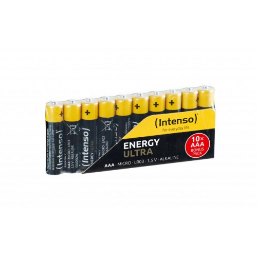 INTENSO 7501910, Energy Ultra, LR03, AAA, 1.5Volt, 10 lu Paket, PİL