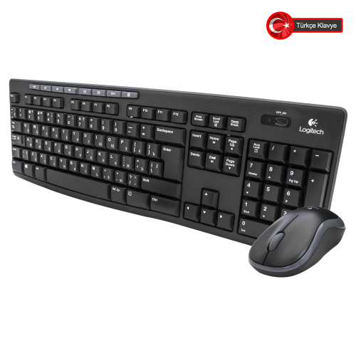 LOGITECH MK270, 920-004525, Kablosuz, Türkçe Q, Klavye Mouse Set