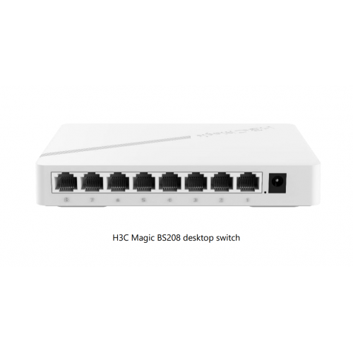 H3C Magic BS208, 8 Port, GigaBit, Yönetilemez, Masaüstü Switch