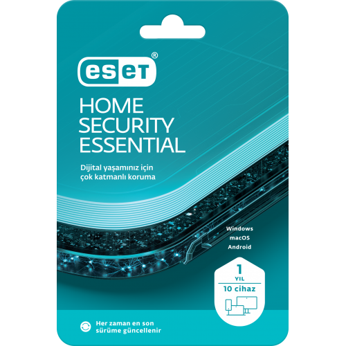 ESET HOME SECURITY ESSENTIAL 10 Kullanıcı, 1 YIL, BOX