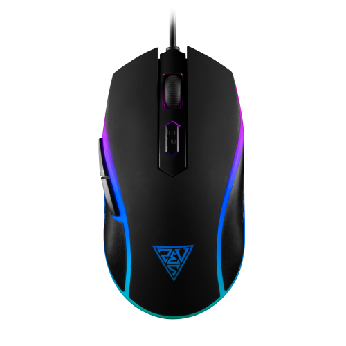 GAMDIAS AURA GS1, Çok Renkli Aydınlatma, USB Kablolu, 6 Tuşlu, Gaming Mouse, 3600DPI, Siyah