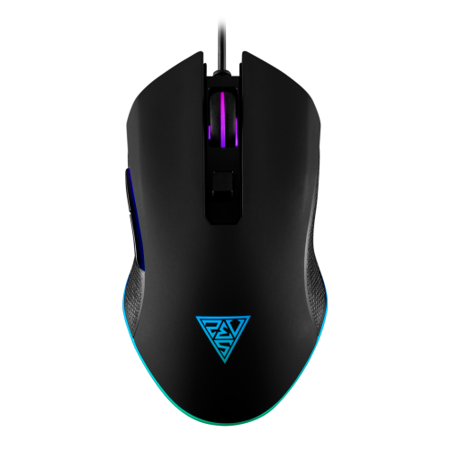 GAMDIAS AURA GS2, Çok Renkli Aydınlatma,  USB Kablolu, 6 Tuşlu, Gaming Mouse, 3600DPI, Siyah