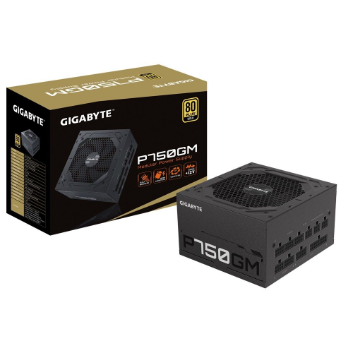 GIGABYTE GP-P750GM, 750W, 80+ GOLD, Full Modüler, GAMING Power Supply