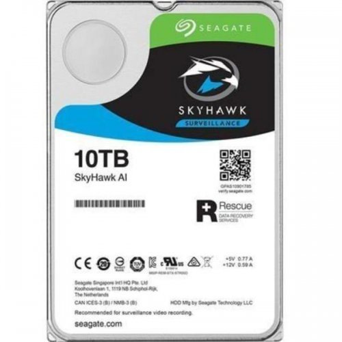 SEAGATE SKYHAWK AI, ST10000VE0008, 3.5&quot;, 10TB, 256Mb, 7200Rpm, Güvenlik, HDD