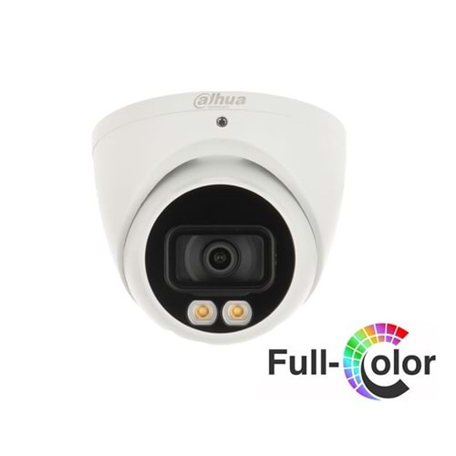 DAHUA HAC-HDW1209TQP-A-LED-0280B 2Mpix  40 Mt Gece Gör., 2,8mm Lens, Full Color,Dahili Mikrofon, 4 IN 1, Dome Kamera