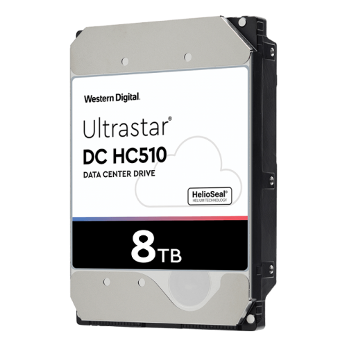 WD ULTRASTAR, HUH721008ALE604, 3,5&quot;, 8Tb, 256Mb, 7200 Rpm, 7/24 Enterprise, DATA CENTER-GÜVENLİK-NAS-SERVER, HDD (DC HC510) (0F27457)