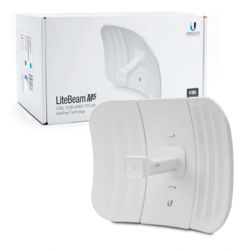 UBIQUITI LBE-M5-23,  LiteBeam, 5Ghz, 100Mbps, 23dBi Anten, 5Km Menzil CPE