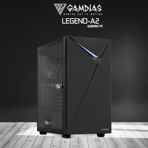 GAMDIAS LEGEND-A2, i5-12400F, 16Gb Ram, 500Gb NVMe SSD, 4Gb GDDR5 RX550 Ekran Kartı, 500W Kasa, Free Dos GAMING PC