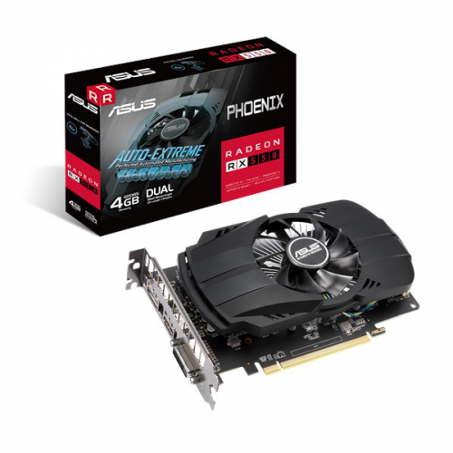 ASUS PHOENIX PH-RX550-4G-EVO, 4Gb, GDDR5, 128Bit,  1xDVI, 1xHDMI, 1xDP GAMING Ekran Kartı