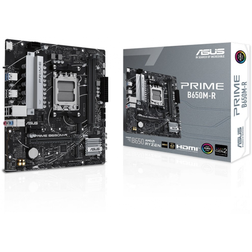 ASUS PRIME B650M-R, 2xDDR5, 2x M.2, HDMI, AMD Ryzen 7000 Serisi, AM5 Soket Anakart