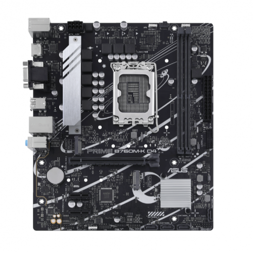 ASUS PRIME B760M-K D4, 2xDDR4, 2x M.2, D-SUB, HDMI, 12-13.Nesil, LGA1700 Soket, Anakart