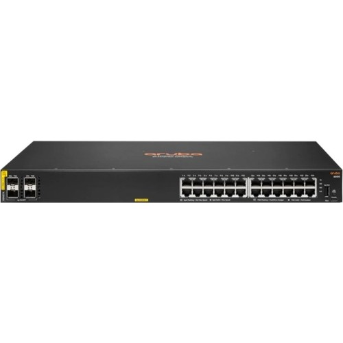 HP Aruba 6000-24G, R8N87A, 24Port, Poe, 370W, Gigabit, 4 Port GigaBit SFP, Yönetilebilir, Rack Mount Switch