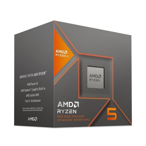 AMD RYZEN 5 8500G 6 Core, 3,50-5.00GHz, 22Mb Cache, 65W,  AM5 Soket, BOX (Kutulu) (Grafik Kart VAR, Fan VAR)