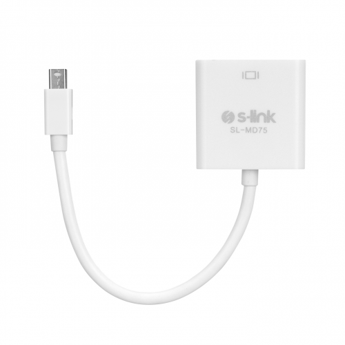 S-LINK SL-MD75 Mini Display Port (DP) To HDMI Çevirici Adaptör (15cm)