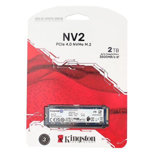 KINGSTON SNV2S/2000G, NV2, 2TB, 3500/2100, Gen4, NVME PCIe M.2, SSD