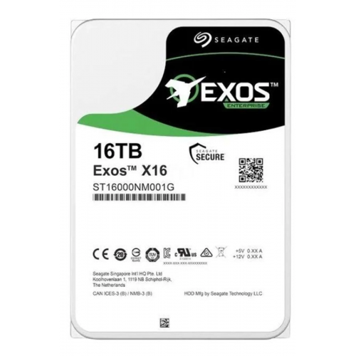 SEAGATE EXOS X16, ST16000NM001G, 3.5&quot;, 16TB,  256Mb, 7200 Rpm, 7/24 Enterprise, DATA CENTER-GÜVENLİK-NAS-SERVER, HDD