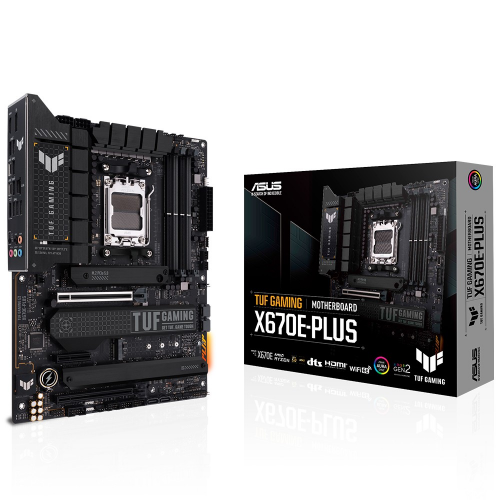 ASUS TUF GAMING X670E-PLUS, 4xDDR5, 4xM.2, HDMI, DP, Type-C, AMD Ryzen 7000 Serisi, AM5 Soket Anakart