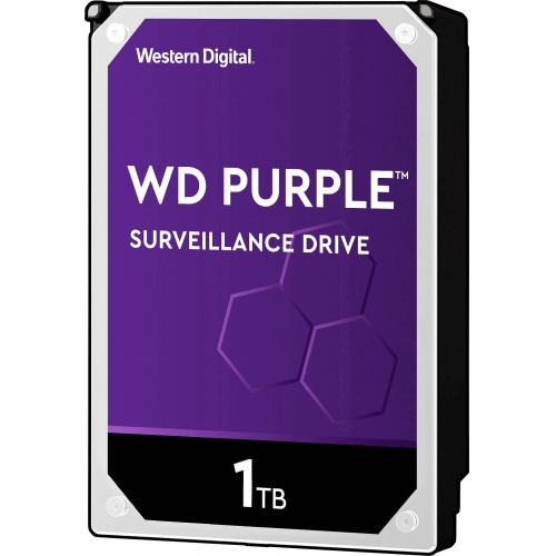 WD PURPLE, WD10PURZ, 3.5&quot; 1TB, 64Mb, 5400 Rpm, 7/24 Güvenlik, HDD