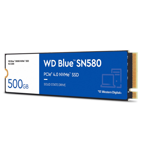 WD Blue SN580, WDS500G3B0E, 500GB, 4000/3600, Gen4, NVMe PCIe M.2 2280,  SSD