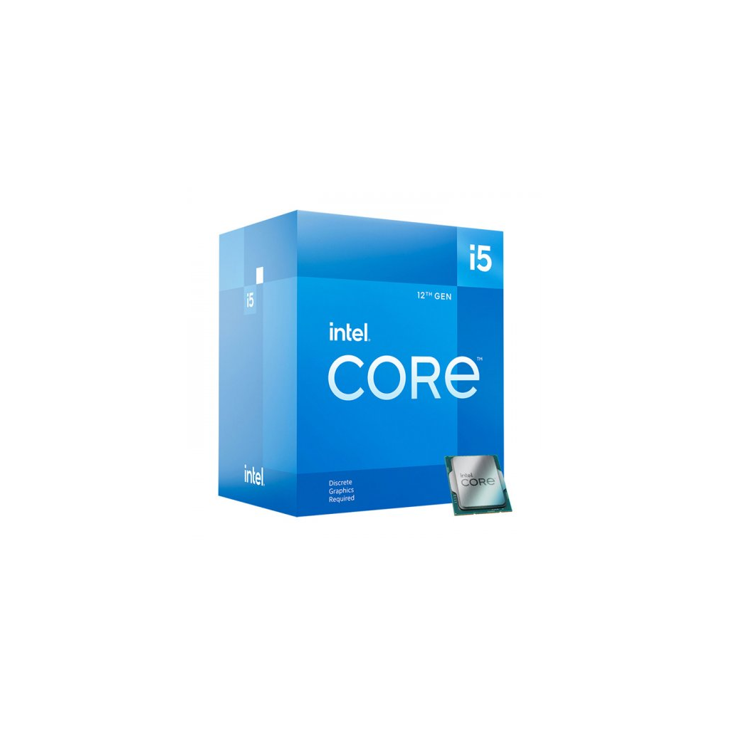 INTEL i5-12400F 6 Core, 2.5Ghz, 18Mb, 65W, LGA1700, 12.Nesil, BOX, (Dahili Grafik YOK, Fan VAR)