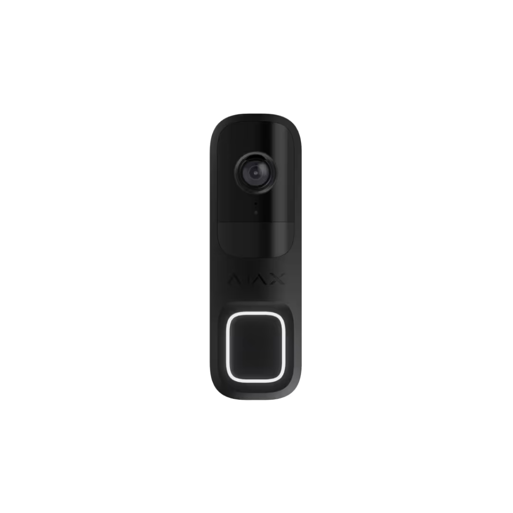 AJAX, DOORBELL, Kablosuz, Kameralı, Kapı Zili Siyah