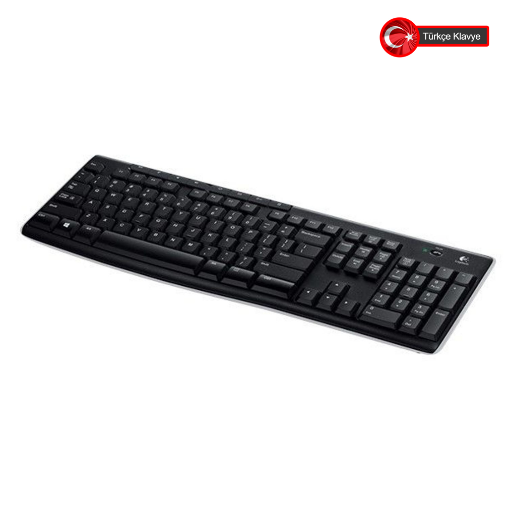 LOGITECH K270, Siyah, 920-003761, Kablosuz, Türkçe Q, Multimedya Klavye