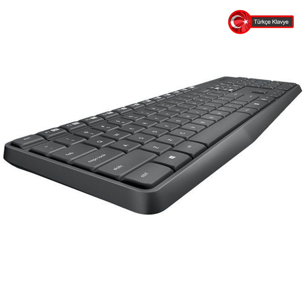 LOGITECH MK235, 920-007925, Kablosuz, Türkçe Q, Klavye Mouse Set