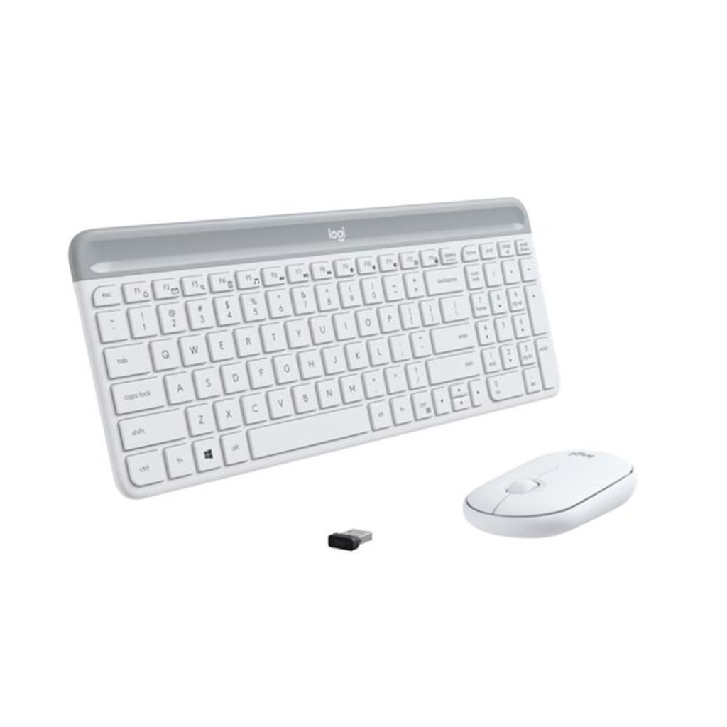 LOGITECH MK470 Beyaz, 920-009436, Kablosuz, Türkçe Q, Klavye Mouse Set