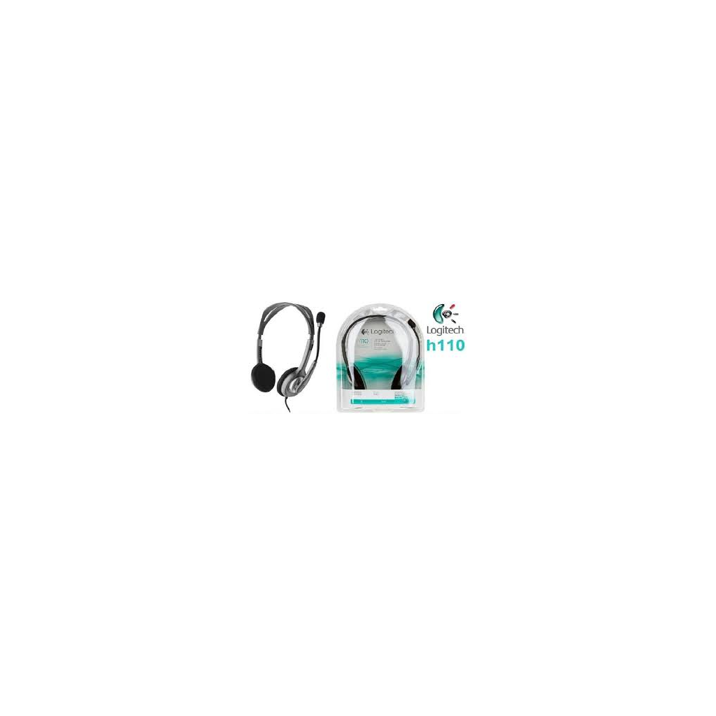 LOGITECH H110, 981-000271, 3,5mm Jac, Çağrı Merkezi, Ofis, Toplantı, Konuşmacı Tipi, Microfonlu Kulaklık