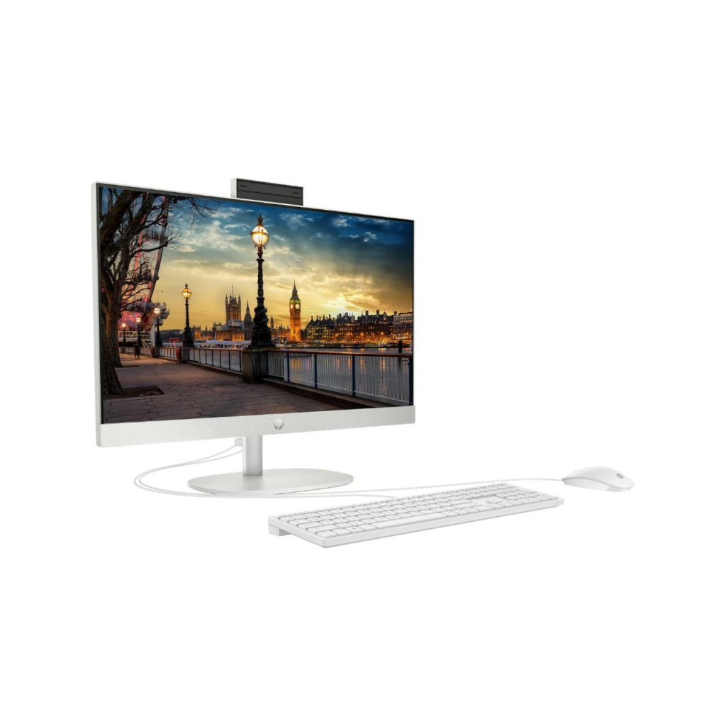 HP 9H6M8ET, ProOne 245 G10, Ryzen 5 7520U, 23,8&quot; FHD Ekran, 8Gb DDR5 Ram, 512Gb SSD, Paylaşımlı Ekran Kartı, Free Dos All In One PC, BEYAZ