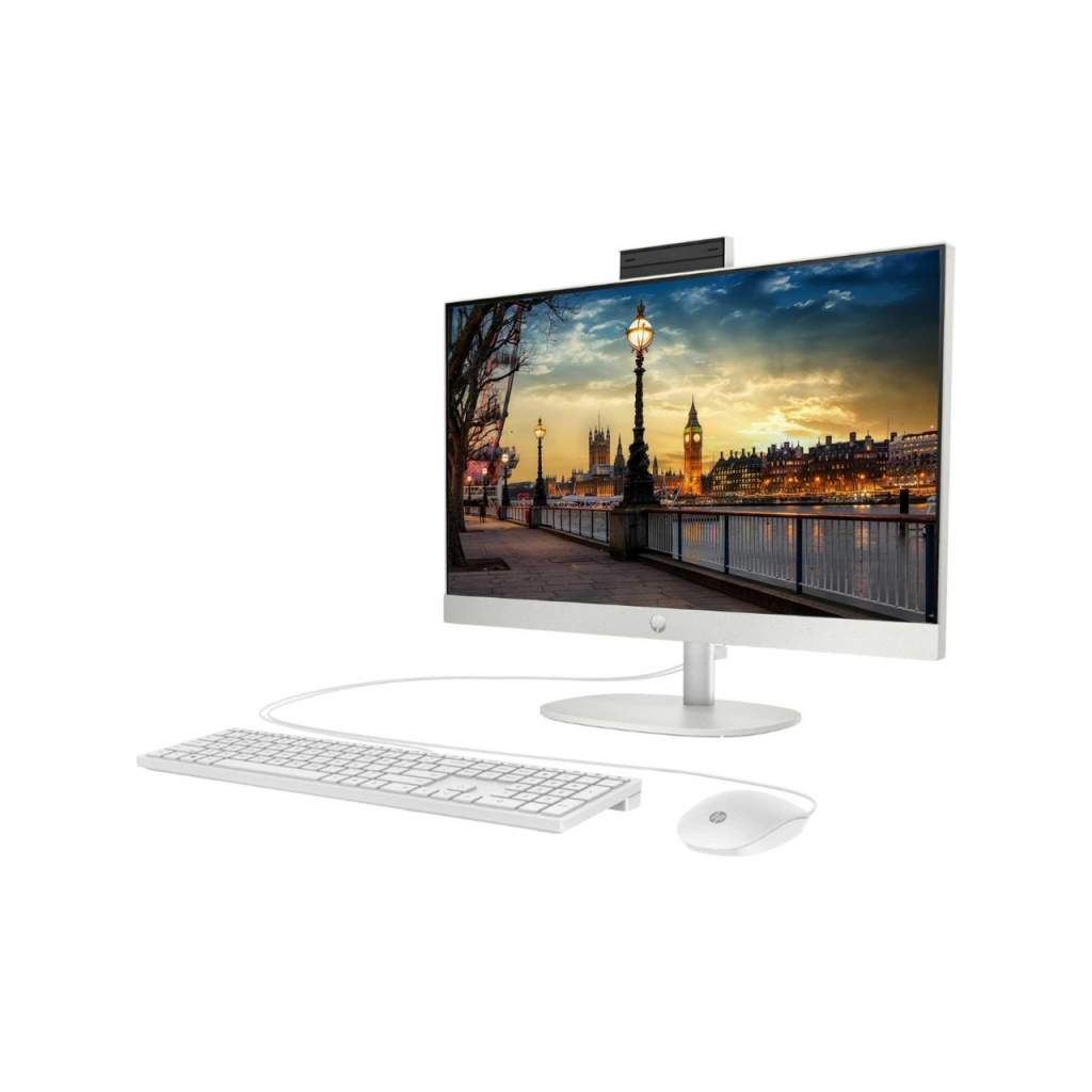 HP 9H6M8ET, ProOne 245 G10, Ryzen 5 7520U, 23,8&quot; FHD Ekran, 8Gb DDR5 Ram, 512Gb SSD, Paylaşımlı Ekran Kartı, Free Dos All In One PC, BEYAZ