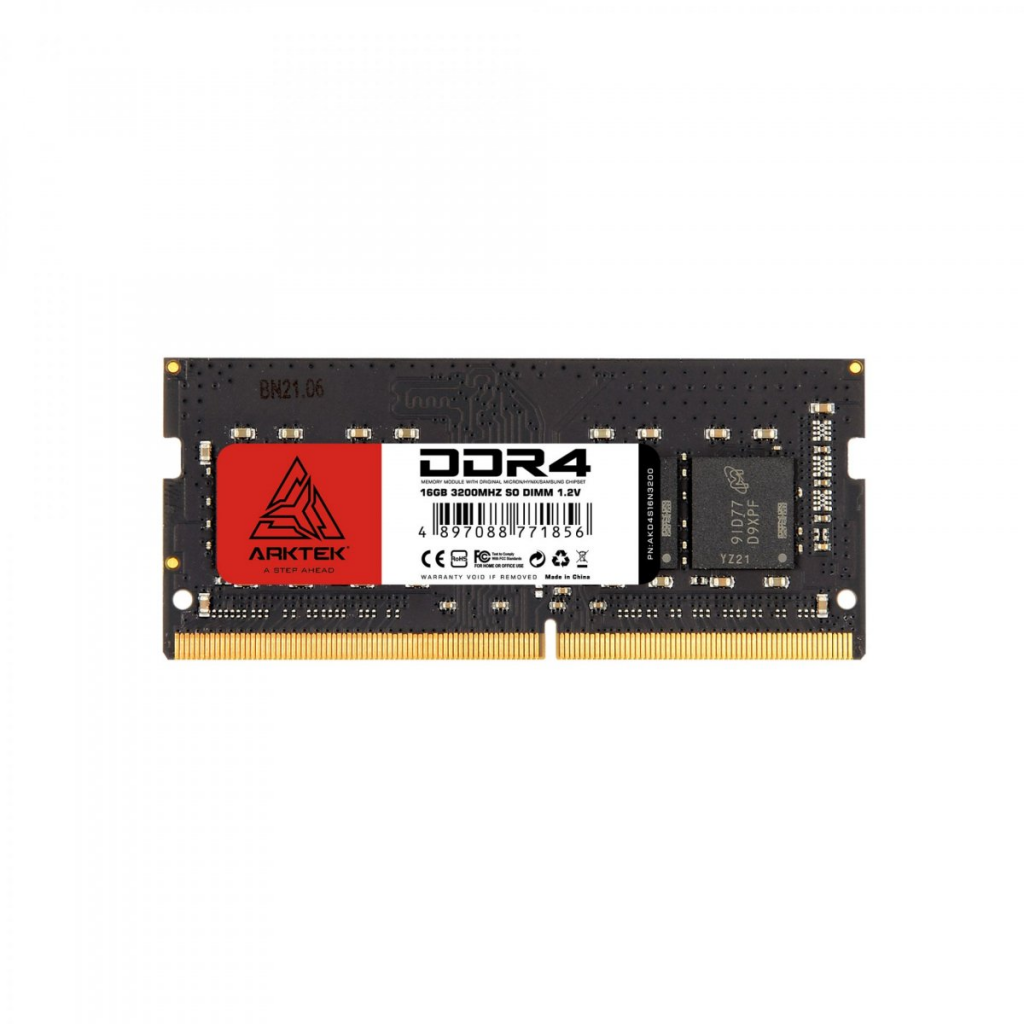 ARKTEK AKD4S16N3200, 16GB, DDR4, 3200Mhz, 1,2V, CL22, Notebook, SODIMM RAM