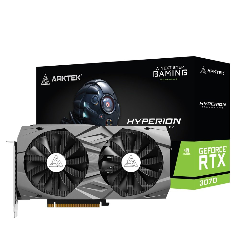 ARKTEK HYPERION, AKN3070D6S8GH1, RTX3070, 8Gb, GDDR6, 256BIT, 1xHDMI, 3xDP GAMING Ekran Kartı