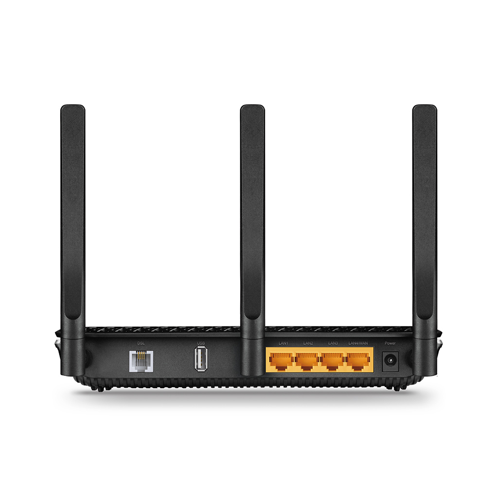 TP-LINK ARCHER VR600, AC1600, 4 Port GigaBit, Dual Band Wifi, 1300Mbps, 3xAnten, 3G-4G USB Desteği, VDSL2, ADSL2+ MODEM