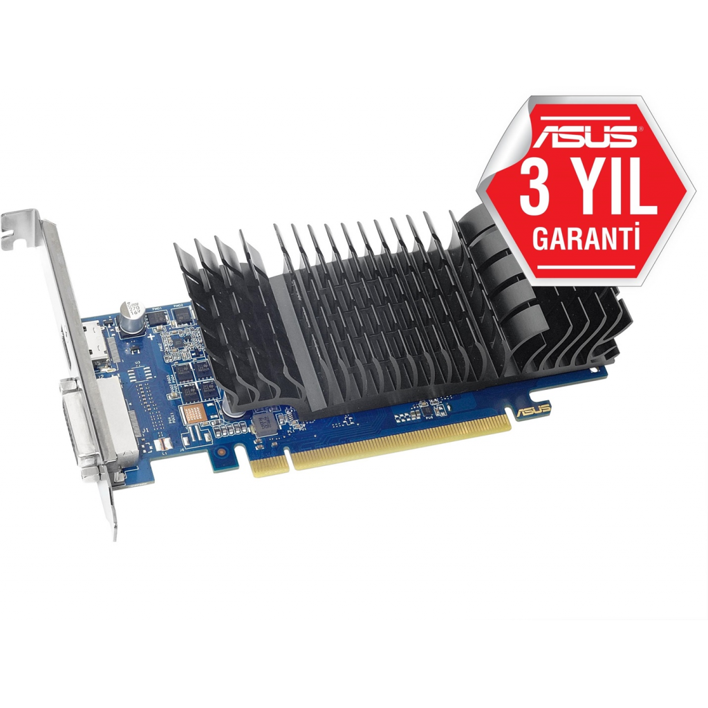 ASUS GT1030 2GB GT1030-SL-2G-BR DDR5 64bit HDMI DVI PCIe 16X v3.0 Fansız