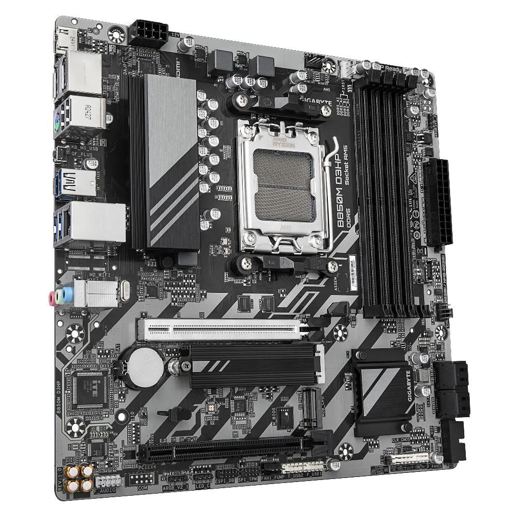 GIGABYTE B850M D3HP, 4xDDR5, 2xM.2, 2xDP, HDMI, Type-C, AMD Ryzen 7000 Serisi, AM5 Soket Anakart