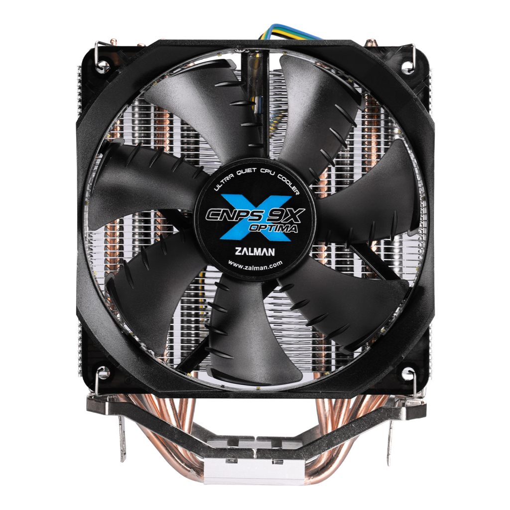ZALMAN CNPS9X OPTIMA, 12cm Fan, CPU Kule Tipi Hava Soğutma, Beyaz Led, 4 adet Bakır Isı Borusu (AMD ve INTEL Tüm işlemciler ile uyumlu)