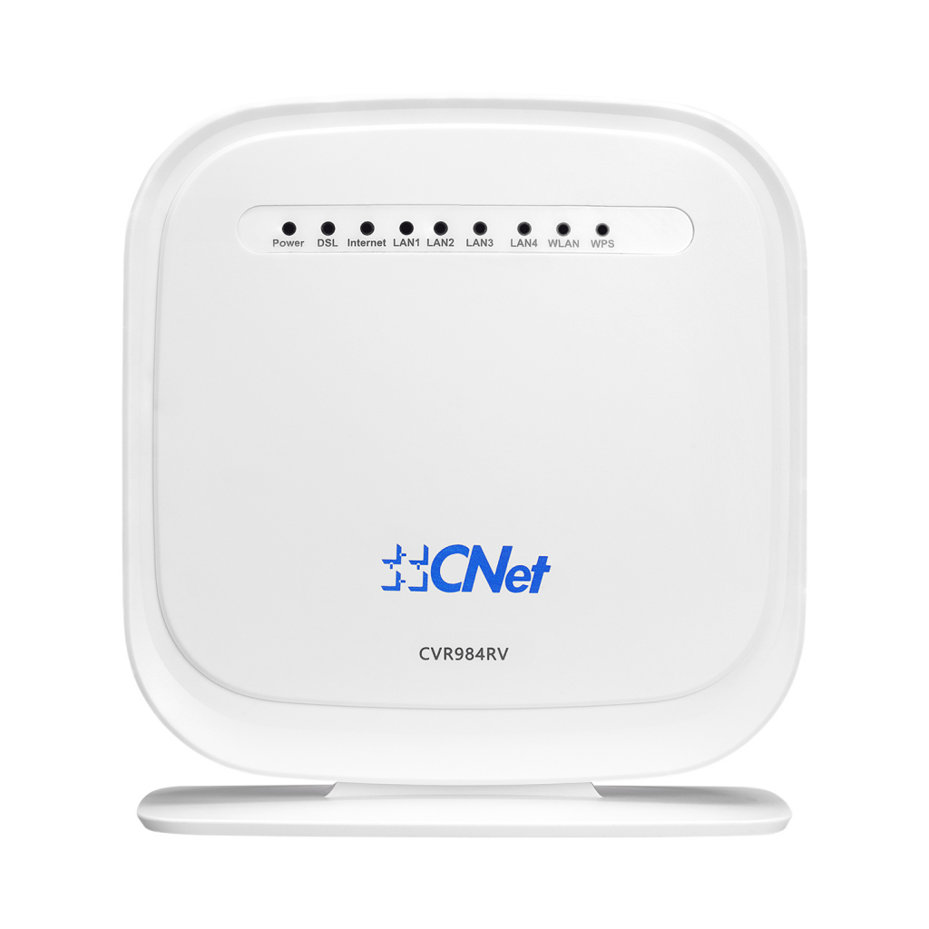 CNET CVR984RV, 4 Port, 2.4Ghz Wifi, 300Mbps, 2x3dBi Dahili Anten, VDSL2, ADSL2+ MODEM