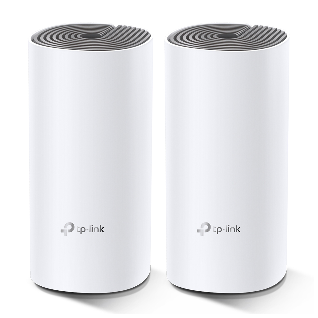 TP-LINK DECO-E4, AC1200, İkili Mesh, 300-867Mbps, Dual Band, 2Port Megabit Lan, 260m2 kapsama Alanı, Router, Geniş Alan İnternet Ağı Sağlayıcısı