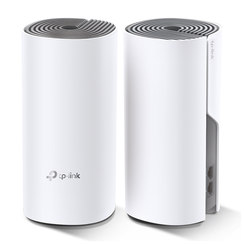 TP-LINK DECO-E4, AC1200, İkili Mesh, 300-867Mbps, Dual Band, 2Port Megabit Lan, 260m2 kapsama Alanı, Router, Geniş Alan İnternet Ağı Sağlayıcısı