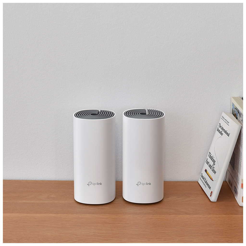 TP-LINK DECO-E4, AC1200, İkili Mesh, 300-867Mbps, Dual Band, 2Port Megabit Lan, 260m2 kapsama Alanı, Router, Geniş Alan İnternet Ağı Sağlayıcısı