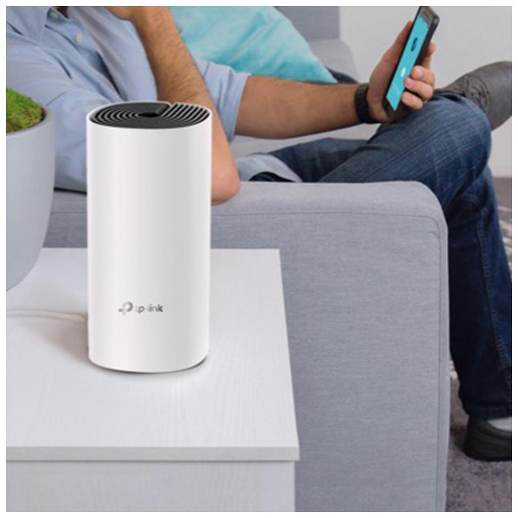 TP-LINK DECO E4, AC1200, Tekli Mesh, 300-867Mbps, Dual Band, 2Port Megabit Lan, 140m2 kapsama Alanı, Router, Geniş Alan İnternet Ağı Sağlayıcısı