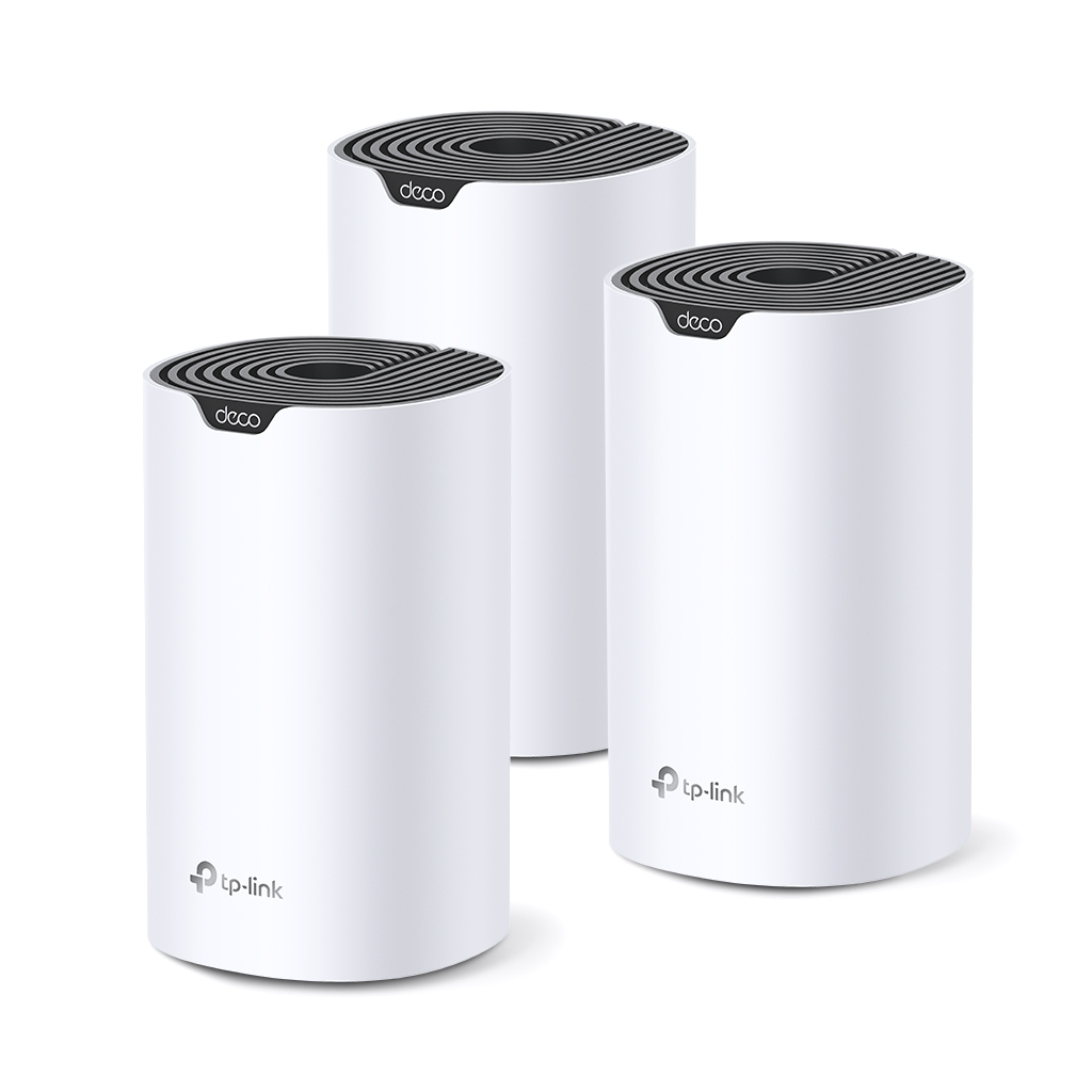 TP-LINK DECO-S7, AC1900, Üçlü Mesh, 600-1300Mbps, Dual Band, 3Port Gigabit Lan, 371m2 kapsama Alanı, Router, Geniş Alan İnternet Ağı Sağlayıcısı
