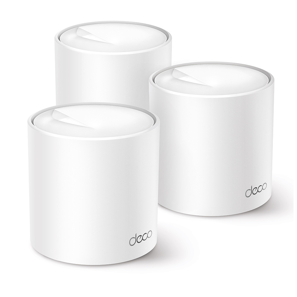 TP-LINK DECO-X50, AX3000, Üçlü Mesh, 574-2402Mbps Dual Band, WiFi6, 3Port Gigabit Lan, 600m2 kapsama Alanı, Router, Geniş Alan İnternet Ağı Sağlayıcısı
