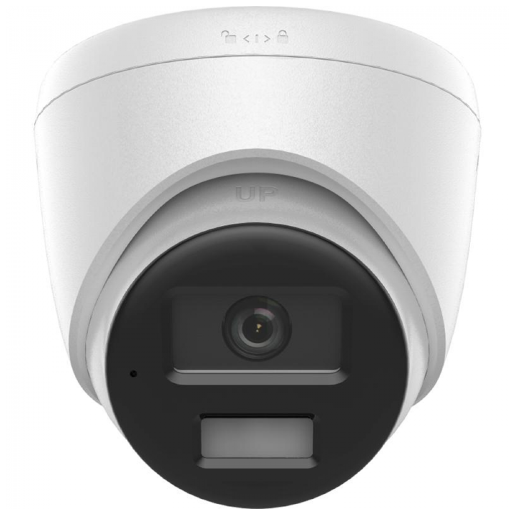 HIKVISION DS-2CD1343G2-LIUF 4Mpix, 2,8mm Lens, H265+, 30Mt Gece Görüşü, Hybrid Light, PoE, Mikrofonlu Dome IP Kamera