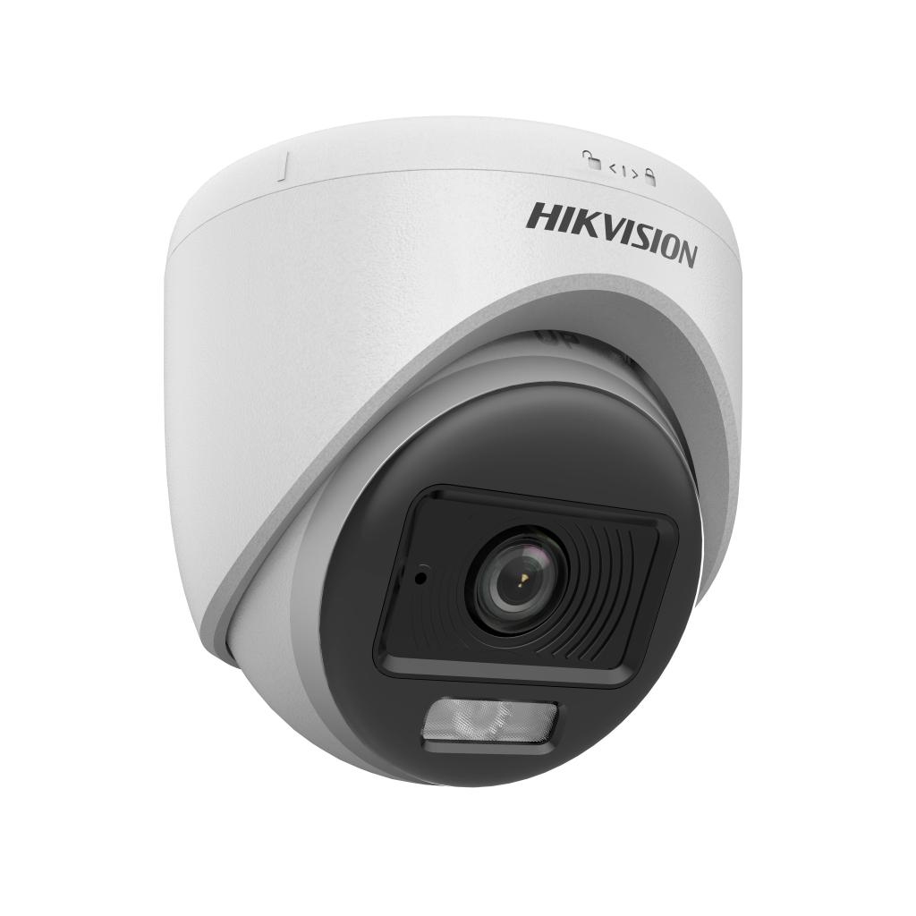 HIKVISION DS-2CE70DF0T-LPFS, 2Mpix, 20Mt Gece Gör. 2,8mm Lens, ColorVu, Dual-Light, Dahili Mikrofon, Dome Kamera