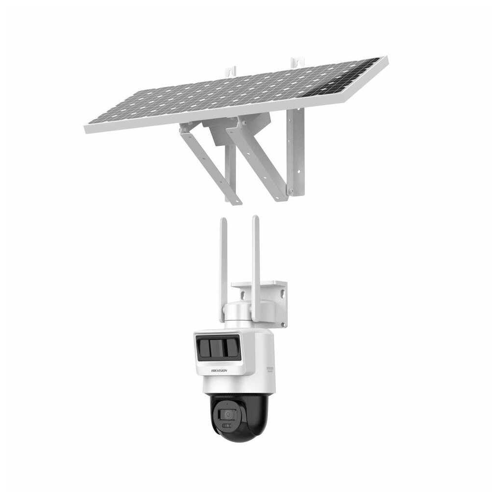 HIKVISION DS-2DE2C400IWG-K/4G/C05S10, 4Mpix,   2.8mm, 30Mt Gece Görüşü, Dahili Mikrofon, PIR+RADAR,  4G, Solar  PT IP Kamera
