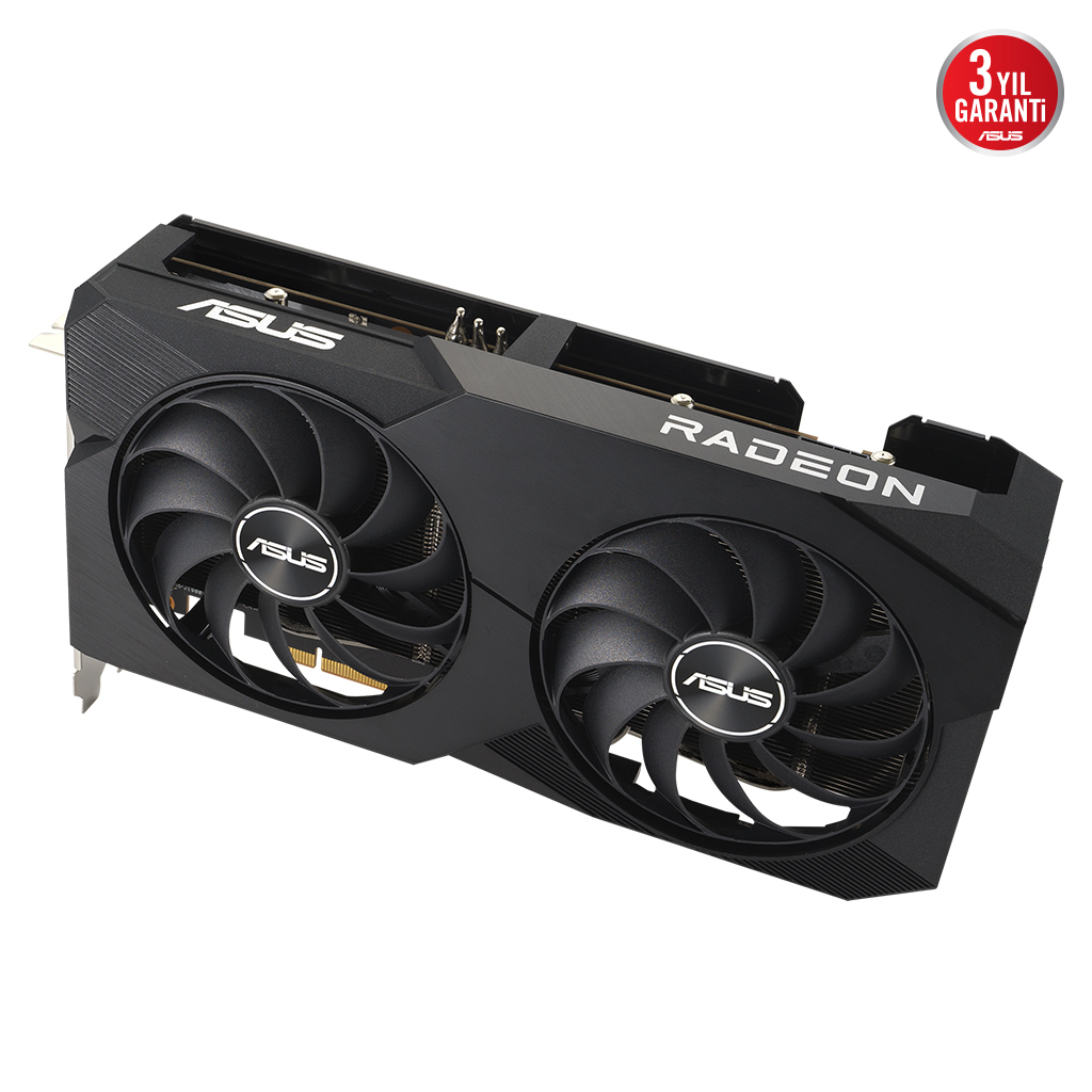 ASUS DUAL-RX7600-O8G, 8Gb, 128Bit, GDDR6, 1xHDMI, 3xDP, GAMING Ekran Kartı